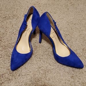 Blue suede shoes